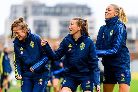 Filippa Angeldahl, Emma Berglund and Fridolina Rolfö of