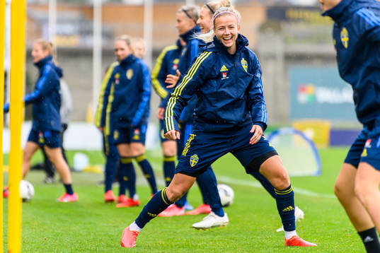 Hanna Glas of the Swedish women's national football team