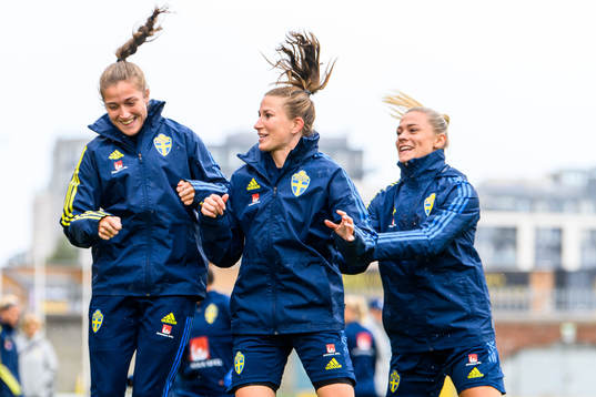 Filippa Angeldahl, Emma Berglund and Fridolina Rolfö of