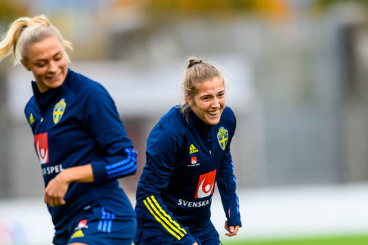 Fridolina Rolfö and Filippa Angeldahl of the Swedish