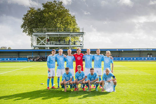during the UEFA Youth League match between Chelsea and