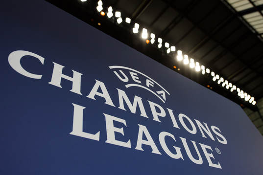 A UEFA Champions League sign