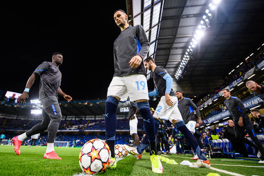 Veljko Birmancevic of Malmö FF prior to the UEFA Champions