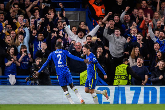 Andreas Christensen of Chelsea celebrates