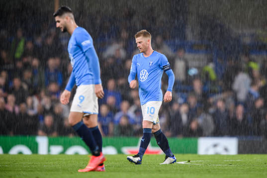 Antonio Colak and Anders Christiansen of Malmö FF looks