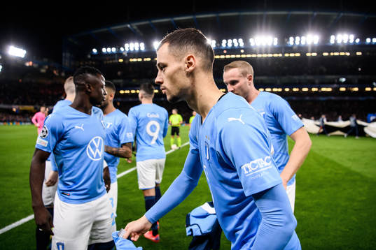 Veljko Birmancevic of Malmö FF prior to the UEFA Champions