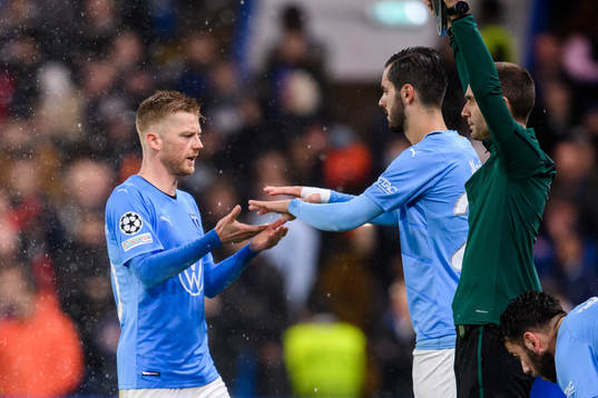 Anders Christiansen of Malmö FF is being substituted for