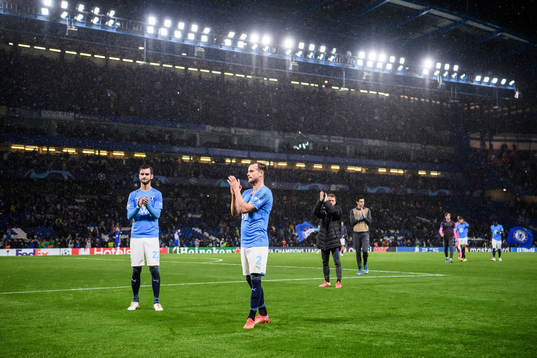 Adi Nalic and Eric Larsson of Malmö FF