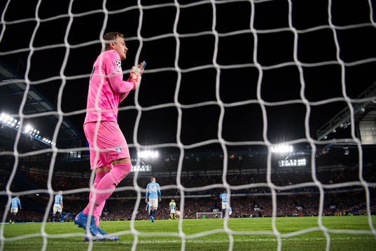 Goalkeeper Johan Dahlin of Malmö FF looks dejected
