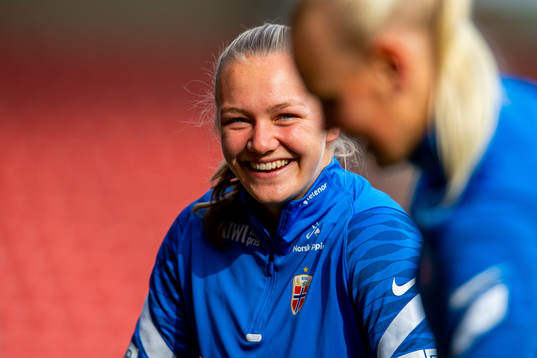 Frida Maanum of the Norwegian women's national football team