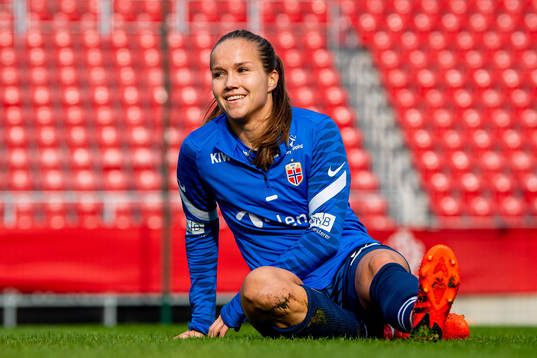 Guro Reiten of the Norwegian women's national football team