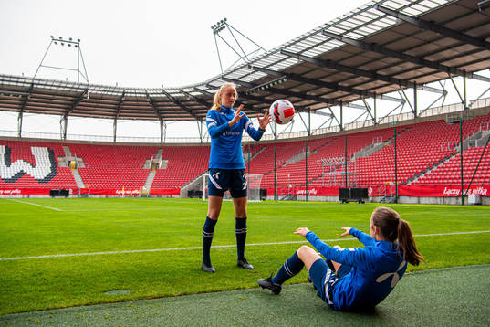 Emilie Bragstad and Tuva Hansen of the Norwegian women's