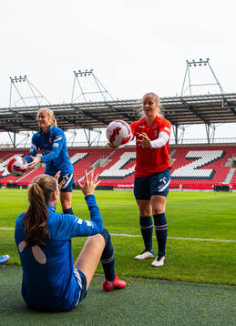 Goalkeeper Aurora Mikalsen of the Norwegian women's