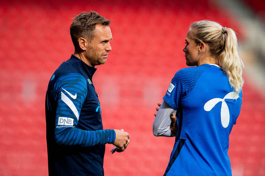 Martin Sjögren, head coach of the Norwegian women's
