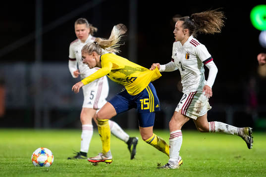 Amanda Nildén and Mathys Jasmien of Belgium