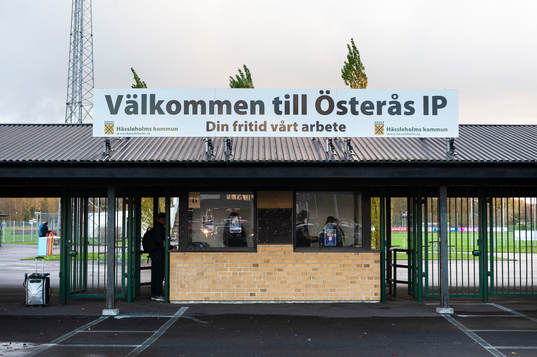 Österås IP prior the the international friendly football