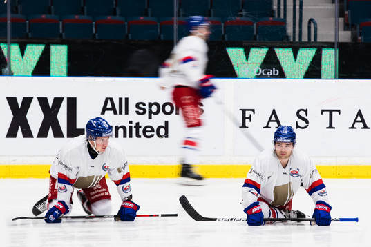 Oskarshamns Lukas Pilö och David Quenneville