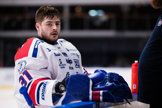 Oskarshamns målvakt Tim Juel