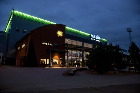 Monitor ERP Arena innan ishockeymatchen i SHL mellan