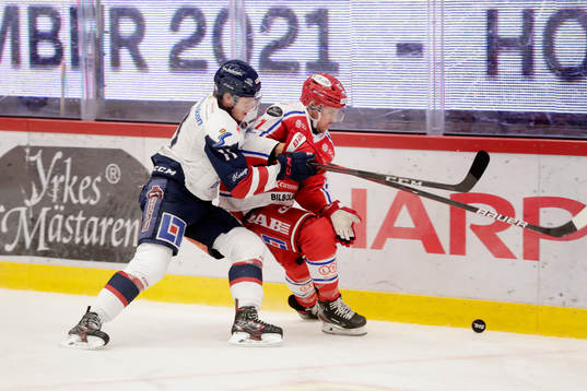 Timrås Nolan Zajac och Linköpings Henrik Törnqvist