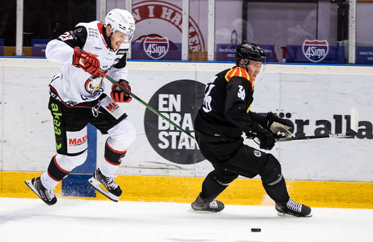 Malmö Redhawks Christoffer Forsberg och Brynäs Linus