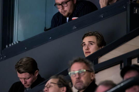Brynäs Dmytro Timashov på läktaren