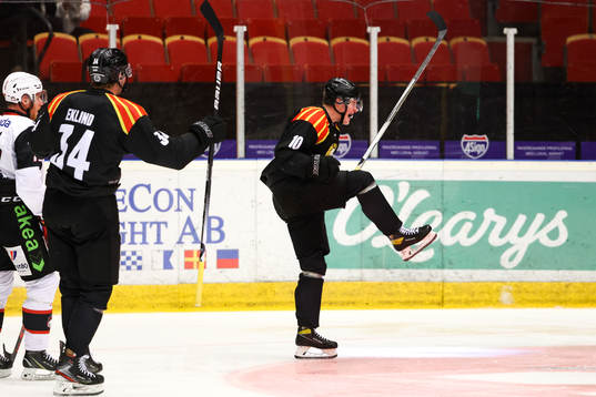 Brynäs Noel Gunler jublar