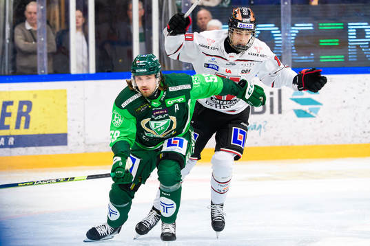Färjestads Linus Johansson och Örebros Leo Carlsson