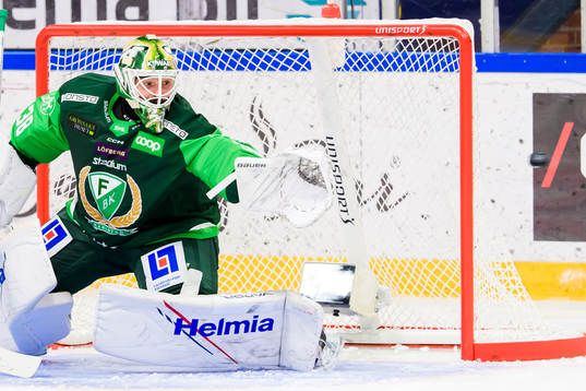 Färjestads målvakt Dominik Furch