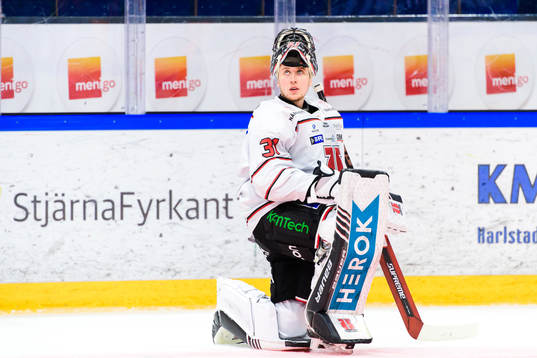 Örebros målvakt Jonas Arntzen deppar