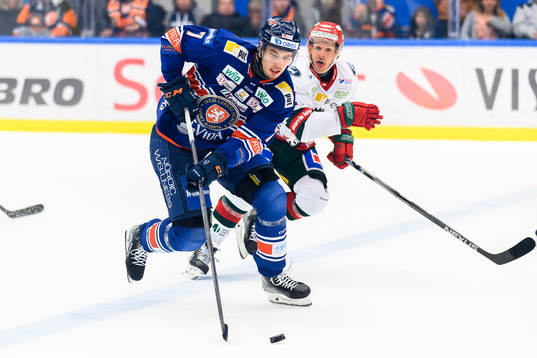 Växjös Hardy Häman Aktell och Frölundas Max Friberg