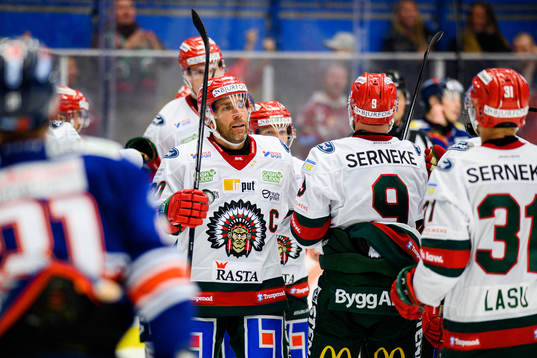 Frölundas Joel Lundqvist jublar