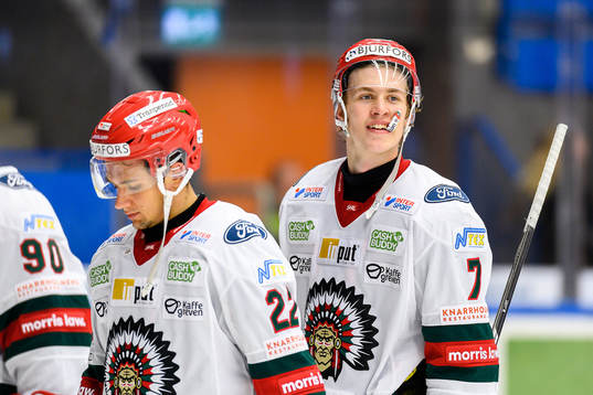 Frölundas Simon Edvinsson jublar