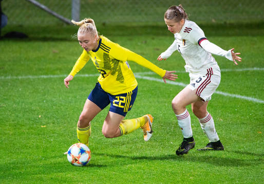 Sveriges Stinalisa Johansson, Jitex, i matchen mellan