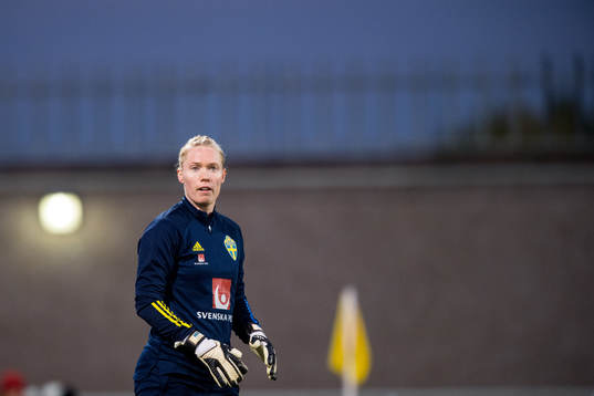 Goalkeeper Hedvig Lindahl of Sweden