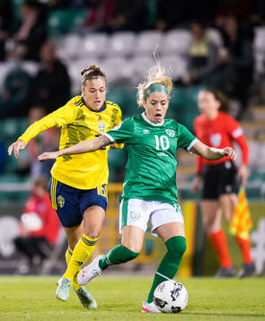 Filippa Angeldahl of Sweden and Denise O'Sullivan of Ireland