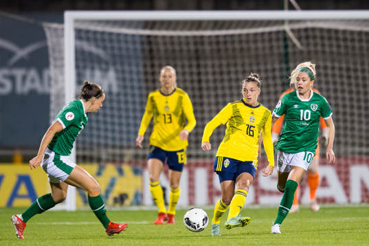 Filippa Angeldahl of Sweden and Denise O'Sullivan of Ireland
