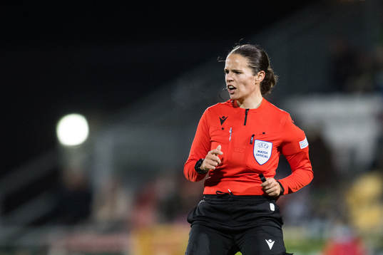 Referee Deborah Anex