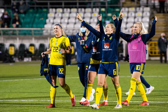 Olivia Schough, Magdalena Eriksson and Sofia Jakobsson of