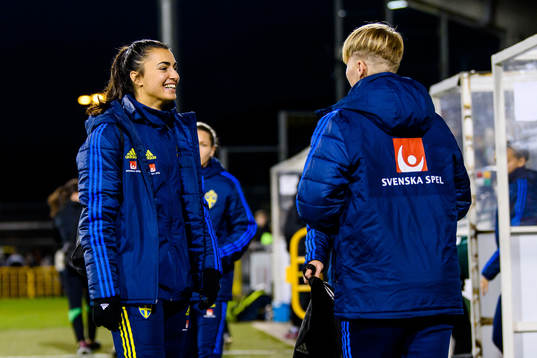 Goalkeeper Zecira Musovic and Nilla Fischer