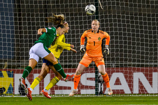 Goalkeeper Hedvig Lindahl of Sweden