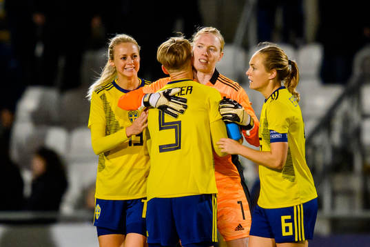 Amanda Ilestedt, Nilla Fischer, goalkeeper Hedvig Lindahl