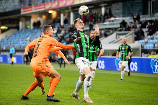 AFC Eskilstunas Pontus Rödin och GAIS Simon Alexandersson