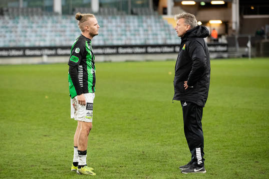 GAIS Jonas Lindberg och assisterande tränare Jörgen