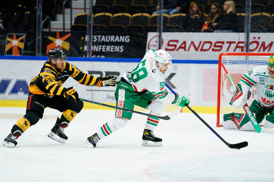 Skellefteås Adam Mascherin och Rögles Ryan McKiernan