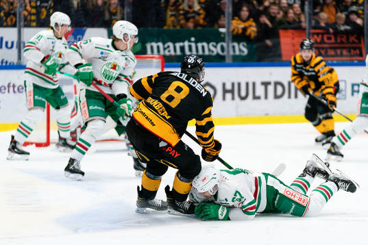 Skellefteås Petter Granberg och Rögles Leon Bristedt