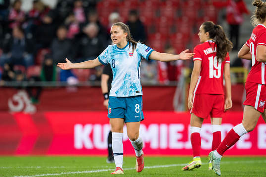 Vilde Bøe Risa of Norway reacts