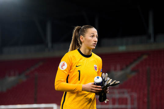 Goalkeeper Cecilie Fiskerstrand of Norway
