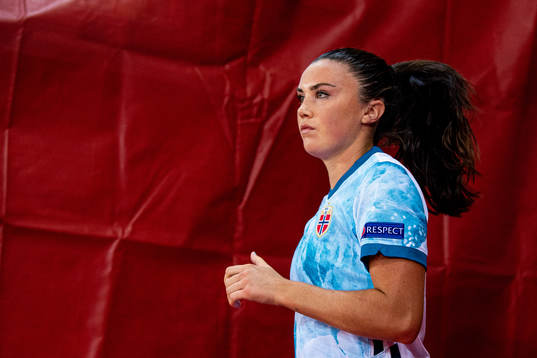 Ingrid Syrstad Engen of Norway at half time