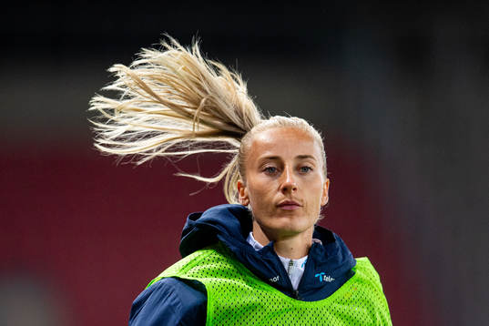 Anja Sønstevold of Norway warms up